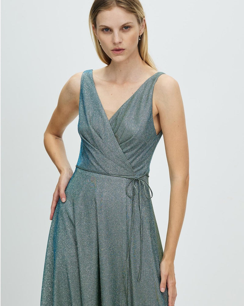 Ava Shimmer Dress, Olive – Alabaster ...